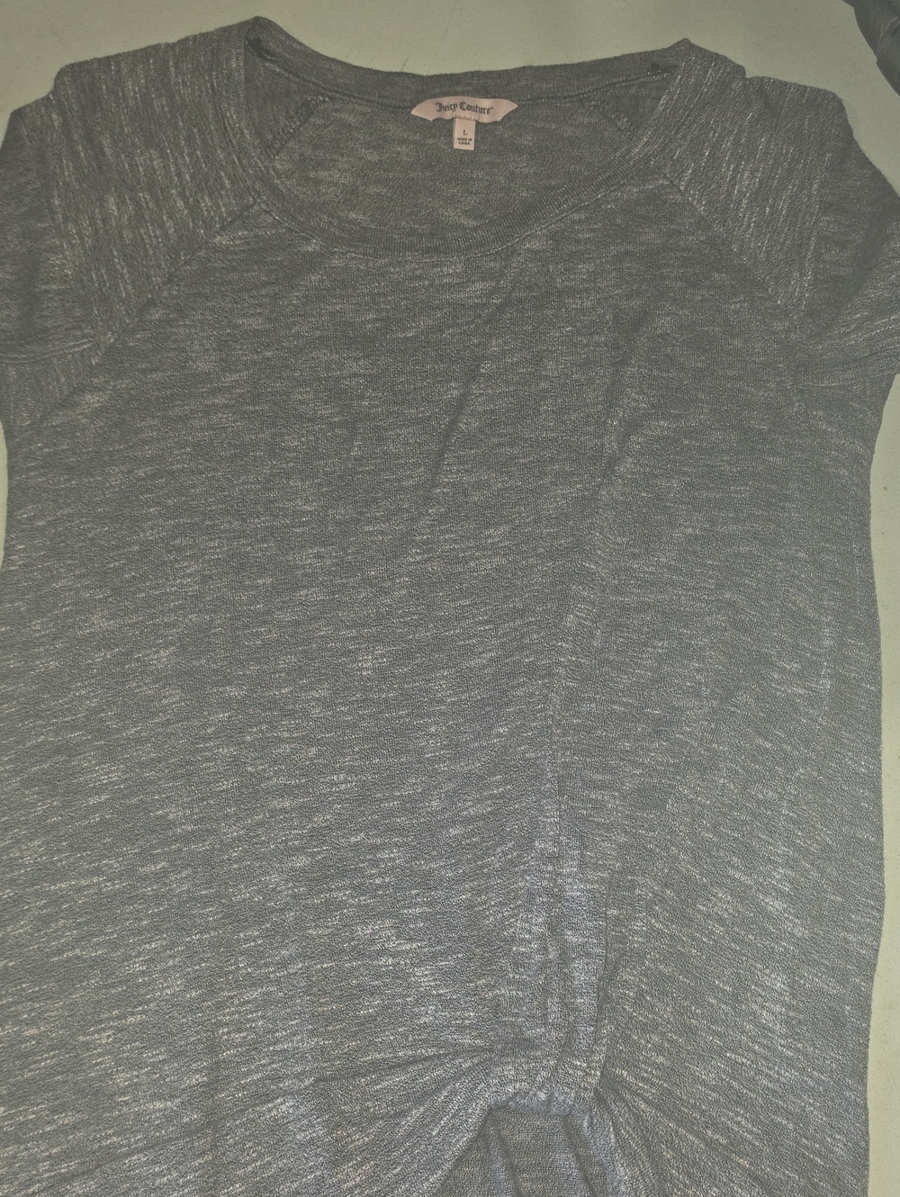 Juicy Couture Men's Charcoal Heather Short Sleeve Tee